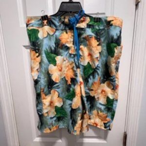 Celebration of life size 38 floral swim trunks